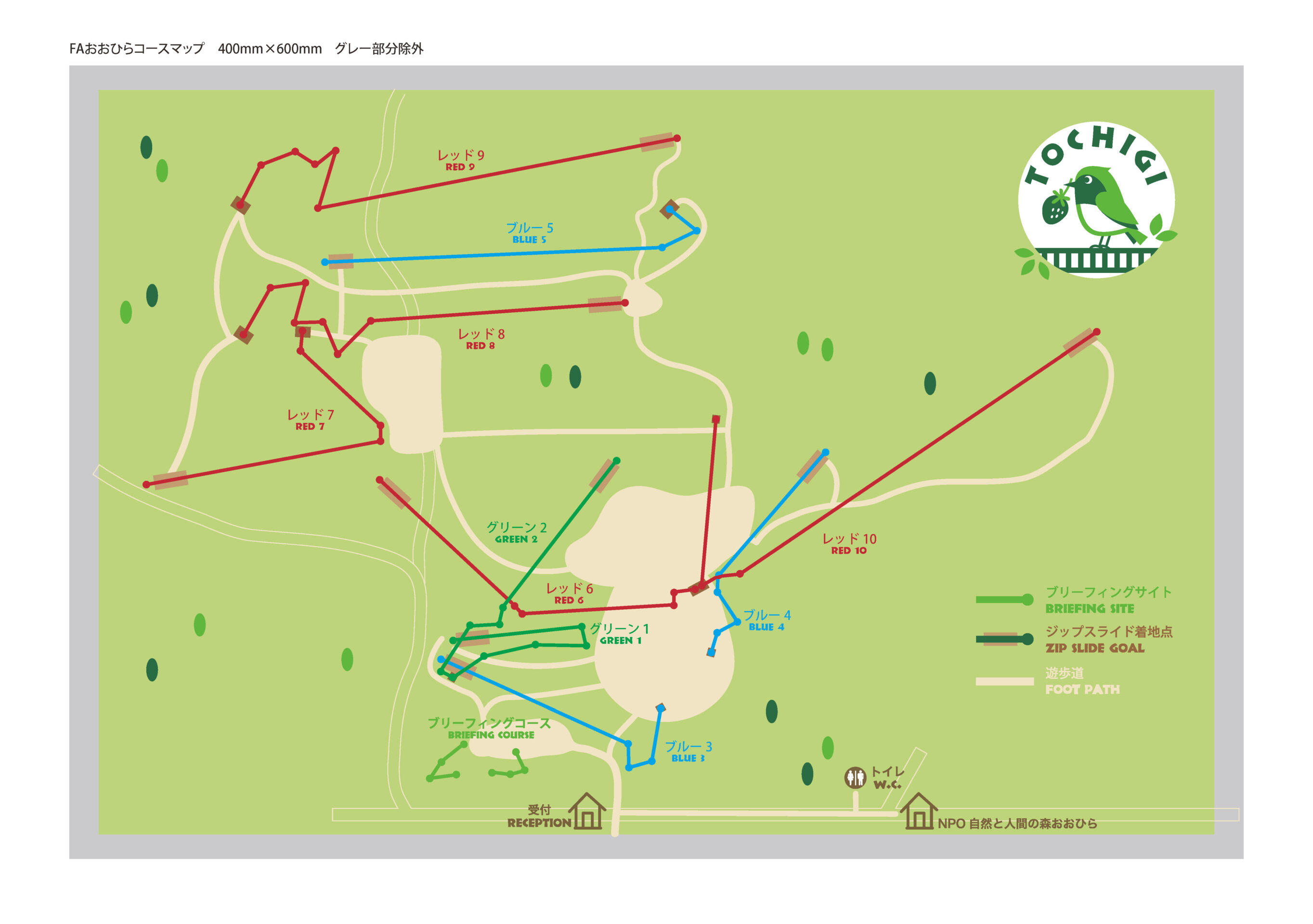 フォレストアドベンチャー・とちぎ（旧おおひら）のトレックコース紹介